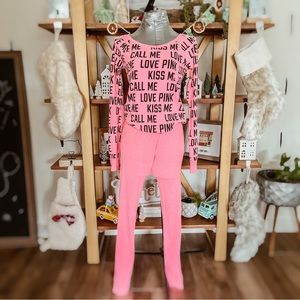 Victoria’s Secret PINK Sleepwear Set Neon Pink Size S